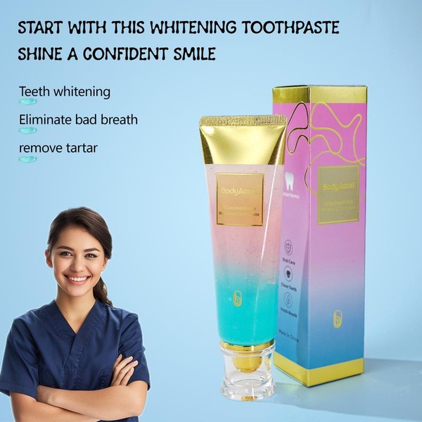 BodyAccel Whitening Toothpaste Teeth Cleaning body accel - Specification: 1pc