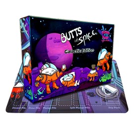 Butts in Space Galactic Edition Bundle with Plungers & Planets Neoprene Game Mat