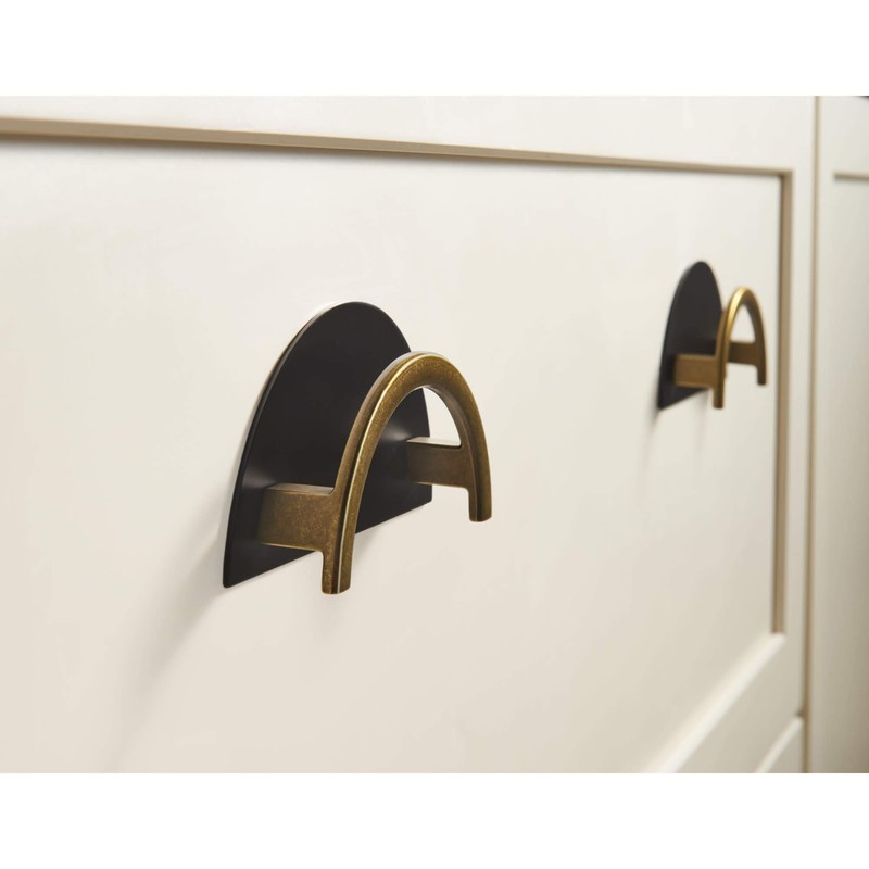 Top Knobs TK53ORB Sanctuary Collection 3-1/2" Half Circle Open Pull,