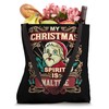 Maltese My Christmas Spirit Dog Santa Claus Elf Reindeer Tote