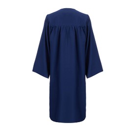 GradClassical Unisex Matte Graduation Gown Cap Tassel Set 2025 for High School and Bachelor (Navy 51" Plus (5'6"-5'8"))