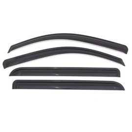 Auto Ventshade [AVS] Outside Mount Rain Guards for 02-09 GMC Envoy/Saab 9-7X; 02-04 Oldsmobile Bravada; 04-07 Buick Rainier; 04-08 Isuzu Ascender 5 psngr | Window Vent Visors, 4 pcs. - Smoke | 94802