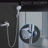Shower Head Holder, Adjustable Handheld Showerhead Holder Easy Installation Wall