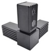 Design61 4x Connector for Square Pipes with Outlet Pipe Connector