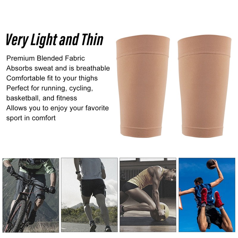 Thigh Sleeves Elastic Breathable Upper Leg Support Wraps for Men