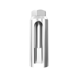 Oxygen Sensor Socket, 1/2 Inch Drive by 7/8 Inch Chrome-Vanadium Steel Vehicle O2 Removal Tool with Side Wire Cutout, Automotive Quick Installation Accessories, Universal Fit (White/15MM)
