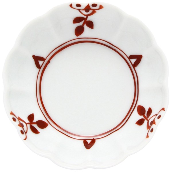 Arita Ware Koyo Kiln Chrysanthemum Shaped Bean Plate with Small