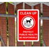Safety First Display LTD Clean up dog fouling sign -