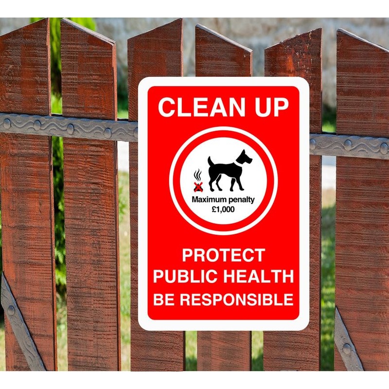 Safety First Display LTD Clean up dog fouling sign -