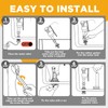 Lasnten 16 Pieces Toilet Fill Valve Toilet Tank Replacement Kit