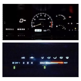 LED White Hud Cluster / Climate Control LED Bulb kit For Nissan 240sx S13 1989-1994