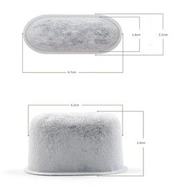 12-Replacement Charcoal Water Filters for Cuisinart Coffee Machines DCC, Universal - Easy to Replace and Remove - Purifying from Chlorine, Odors, and Others impurities