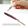 Feather Pen Set with 10 Interchangeable Nib Fire Lacquer Wax