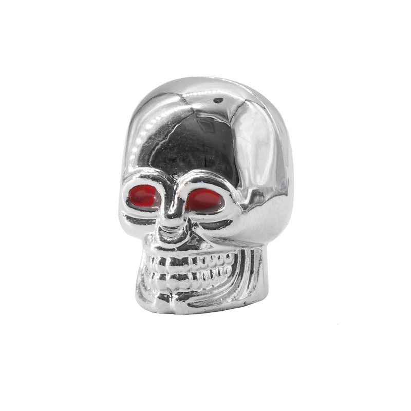 Simoni Racing Valve Caps Skeletor - Chrome
