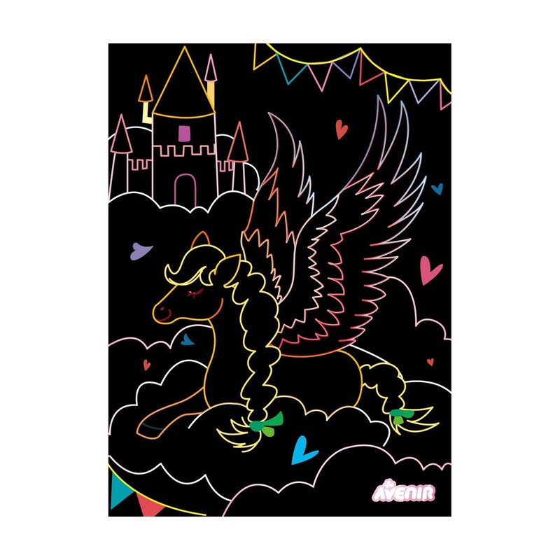 Avenir Scratch 4 Magic Pegasuses, 4pcs