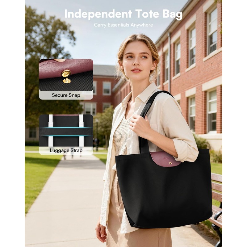 Arcoyard Rolling Teacher Bag with File Teacher Tote and Detachable