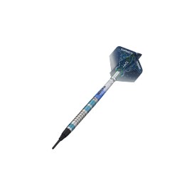 UNICORN Darts Set | Core XL T95 Series Style 2 | 95% Tungsten Barrels with Blue Accents | Soft Tip | 18 g