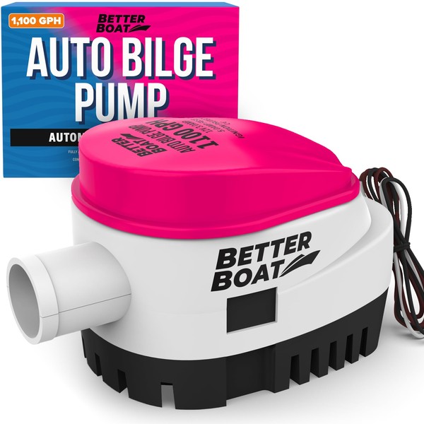 Better Boat Automatic Bilge Pump for Boats, 1100 GPH Auto