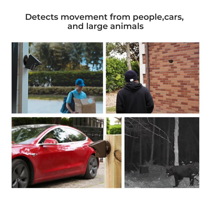 eMACROS Solar Wireless Driveway Alarm — 1/2 Mile Long Range