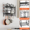 VyGrow 17 Inch Pot Rack Wall Mounted, 2 Tier Pots