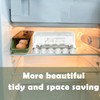 Rolling Egg Dispenser, Egg Holder for Refrigerator, Fridge Egg Organizer