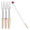 4 Pack Marshmallow Toasting Forks – Extendable Stainless Steel Roasting