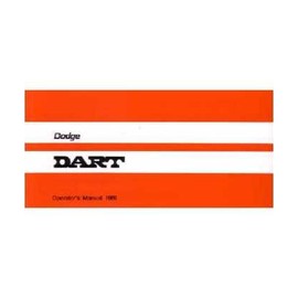 1969 DODGE DART Owners Manual User Guide