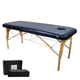 32 Inches Wide Massage Table Cover with Face Breath Hole|100% PU Massage Table Cover Protector|Wipeable, Reusable & Waterproof Vinyl Massage Table Cover for Square Massage Tables