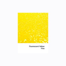 Hemway Premium Ultra Sparkle Glitter Multi Purpose Metallic Flake for Arts Crafts Nails Cosmetics Resin Festival Face Hair - Fluorescent Yellow - Fine (1/64" 0.015" 0.4mm) 100g / 3.5oz