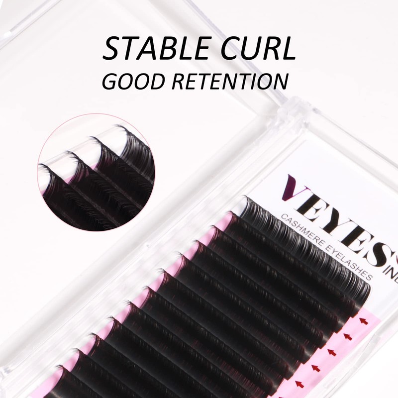 VEYES INC Cashmere Volume Lash Extensions C CC D DD