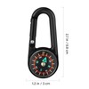 HANABASS 24 Pcs Compass Keychain Pocket Compass Compass Buckle Keychains