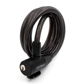 Edge Wired Bicycle Lock 150 cm / 10 mm Cable Lock Security Level Very High Bicycle Lock with Holder Bicycle Lock for Bicycle Tricycle Scooter