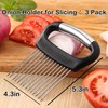 Hendiy Onion Holder for Slicing,3 Pack Lemon Slicer, Large Stainless
