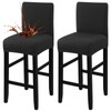 Fuloon Waterproof Chair Covers, Bar Stool, Stretch Jacquard Bar Stool