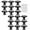 18 Pcs Black Cabinet Drawer Knobs, 1.13" Pulls and Handles