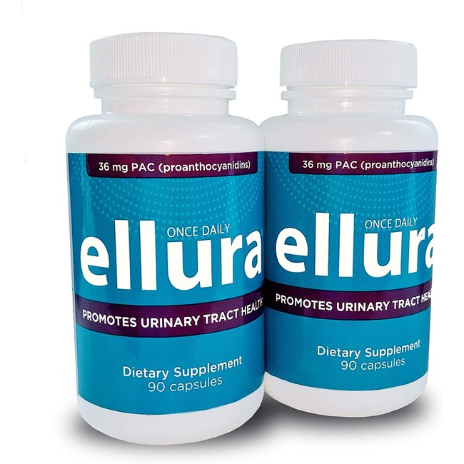 ellura 36 mg PAC (180 caps) - Cranberry Supplement for Urinary Health - Highest Potency