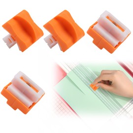 Paper Cutter Replacement Blades, Paper Guillotine Replacement Cutting Blades with Automatic Security Safeguard Design Cutting Blades Trimmer Photo Tools Fit for A4 Paper Trimmer Card 4 Packs Orange
