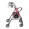 Drive Medical RTL10261RD Foldable Rollator Walker with Seat - Adjustable