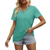 Aokosor Womens V Neck Tshirts Fashion 2024 Loose Casual Tunic