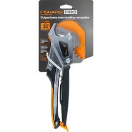 FISKARS PRO PowerGear PVC Pipe Cutter - Cuts Up to 1-1/4" - Replaceable Stainless Steel Blades - Comfortable Grip