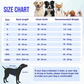 Eyein Dog Surgery Recovery Suit, Dog Surgical Bodysuit Abdominal Wounds Protector, Stop Licking Spay Shirt for Female Male Dog After Surgery Onesie with Zipper, Dog Cone E-Collar Alternative(M)