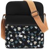 Leaper Canvas Messenger Bag Crossbody Purse Set for Girls Floral