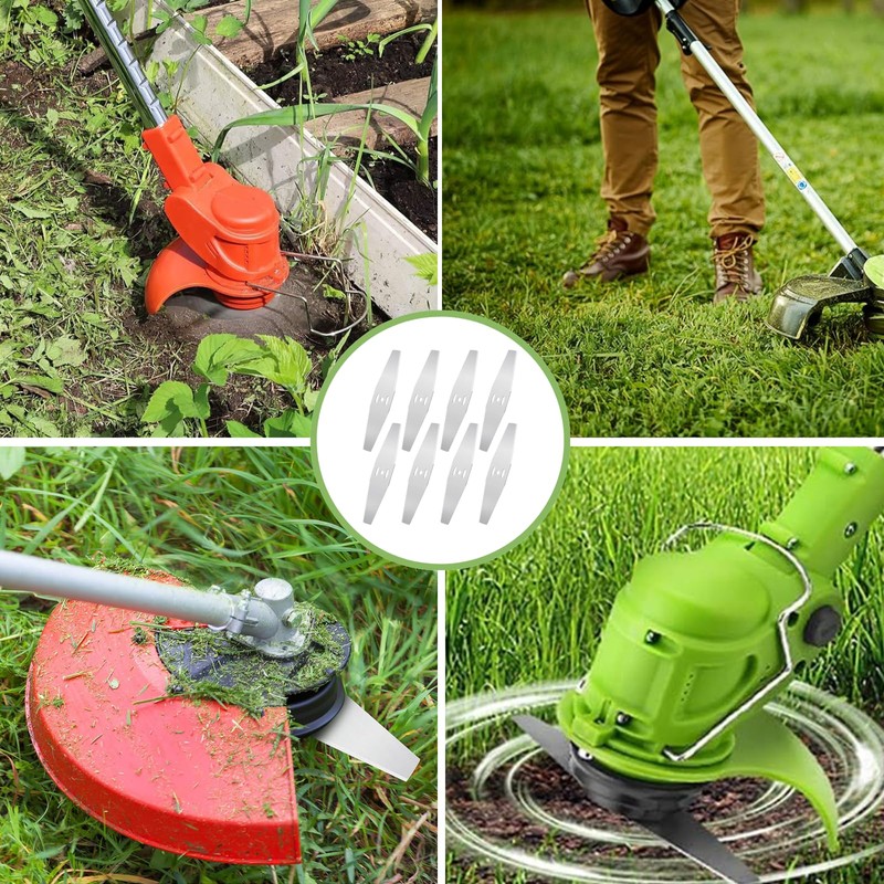 eupdd 20 Metal Grass Trimmer Blades: 15 cm Electric Grass