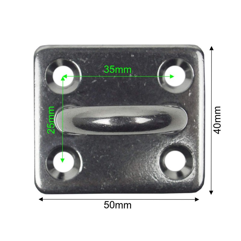 Lomo 8mm Stainless Steel D Ring 316 Marine Grade Wall