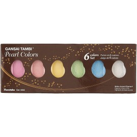 Kuretake Gansai Tambi Set, 6 Count (Pack of 1), Pearl Colors