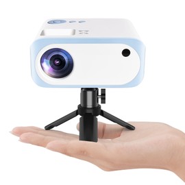 Mini Projector, Real Native 1080P Full HD Video Projector, 2025 Portable Outdoor Home Theater Movie Projector, Compatible with HDMI, USB, AV, Smartphone/Laptop/TV Stick, INLAIER Small Projector