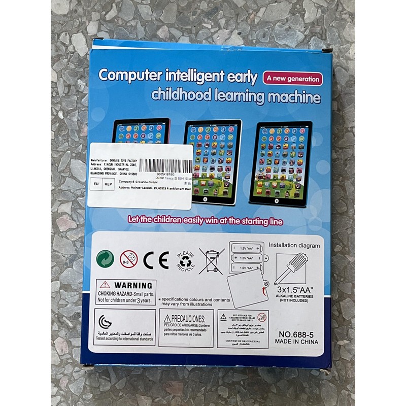 GAGINAN Bambini Learning Pad/Tablet Interactive Toddler Toys with Words Numeri