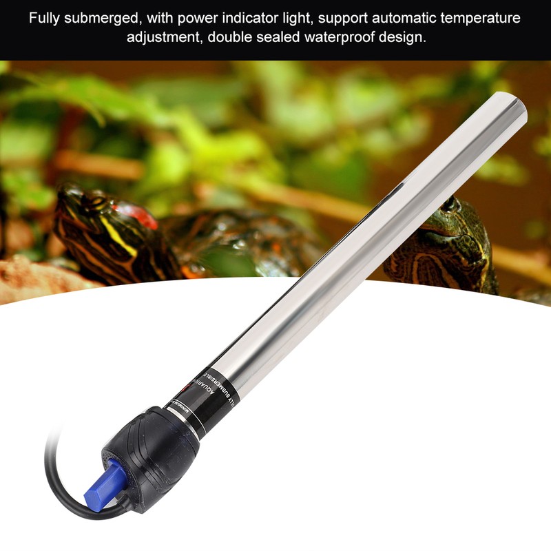 QY-700 Aquarium Stainless Steel Submersible Water Heater Fish Tank Automatic