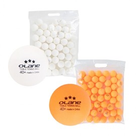 O'Rain OTT-B341 3-Star 40+ Table Tennis Ball 50 Count White