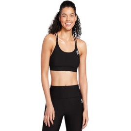 Peloton Women's Standard Cadent Strappy Bra, Black, Medium
